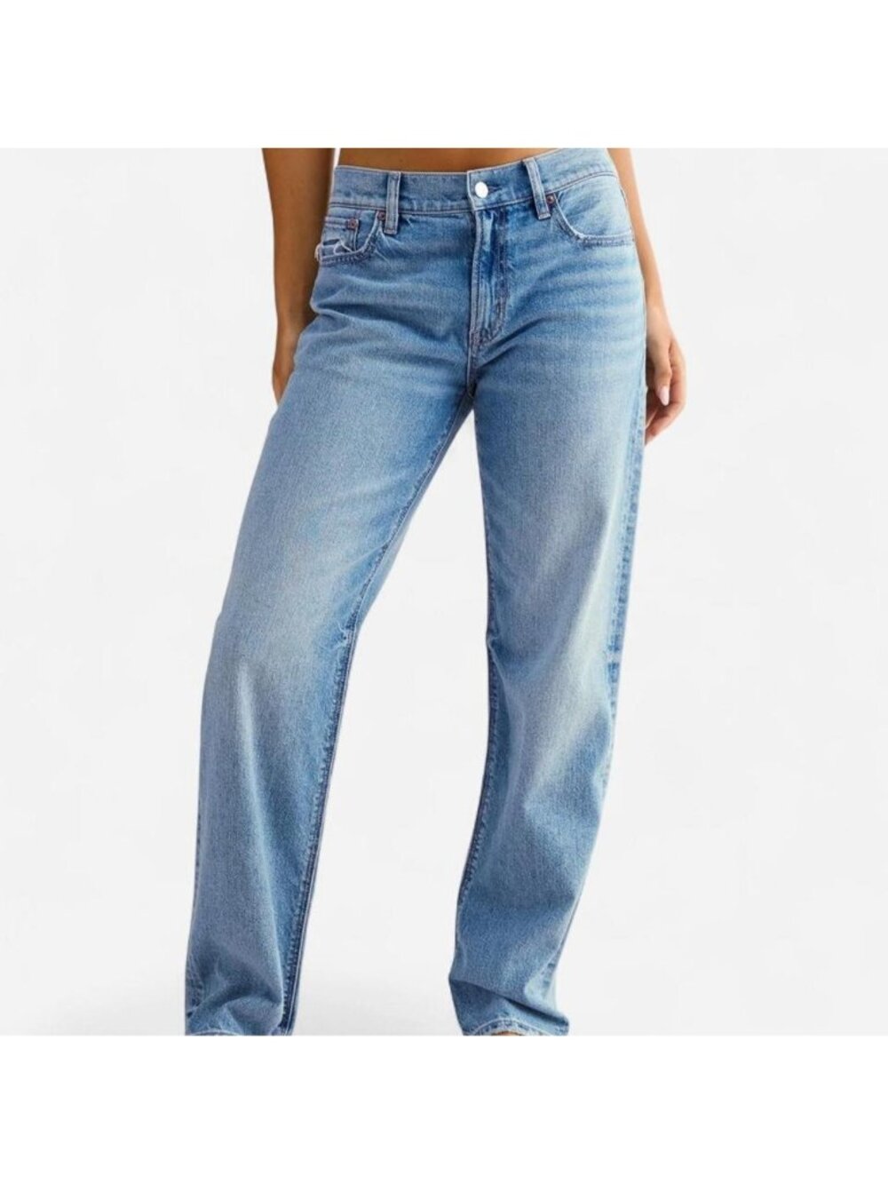 American Eagle 8 R Ex-Boyfriend Jeans Strigid Loose Straight
